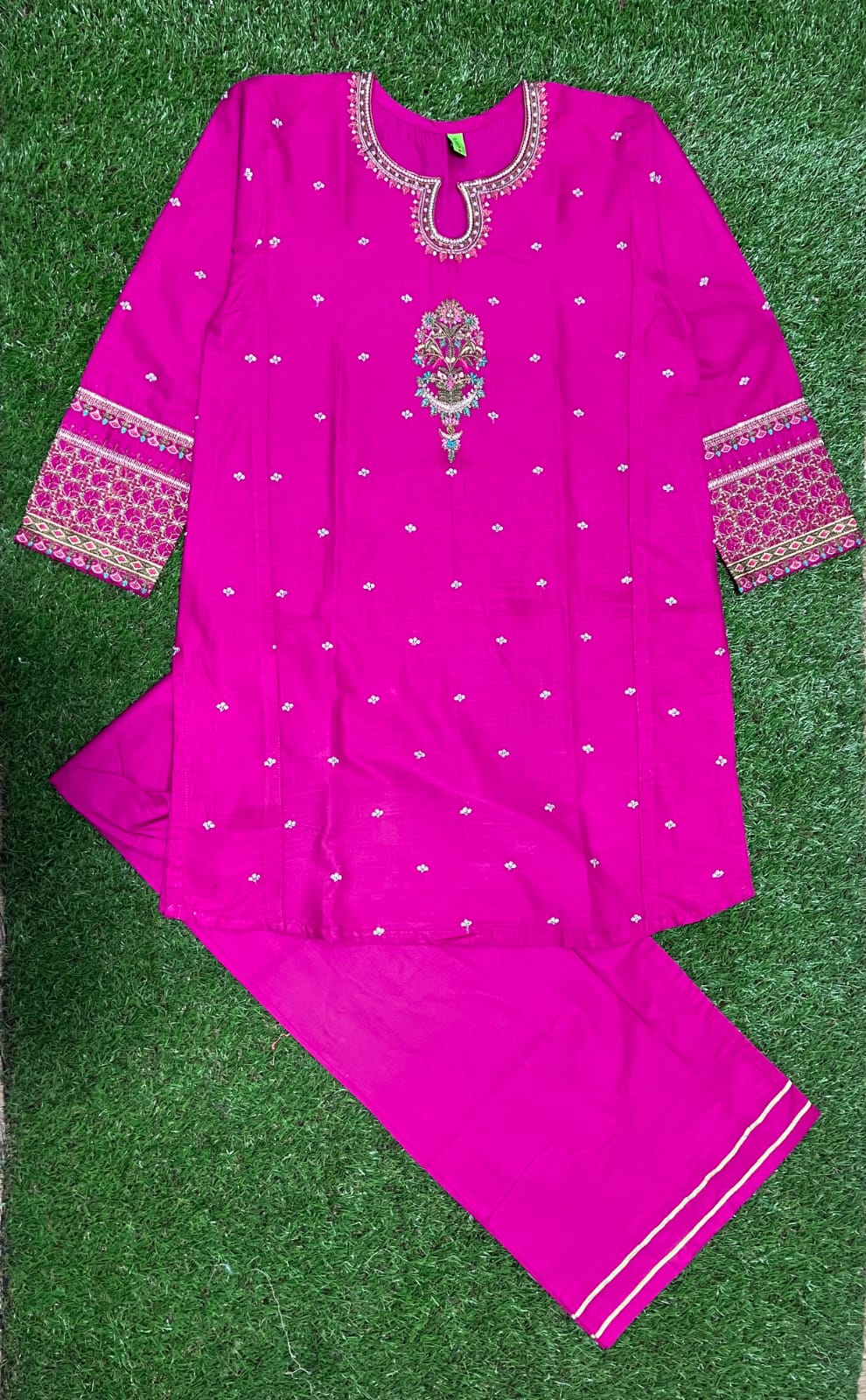 Peru Lawn embroidered 2 piece dress