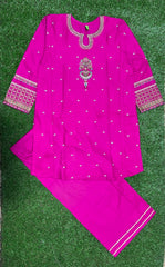 Peru Lawn embroidered 2 piece dress