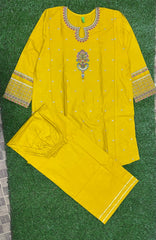 Peru Lawn embroidered 2 piece dress