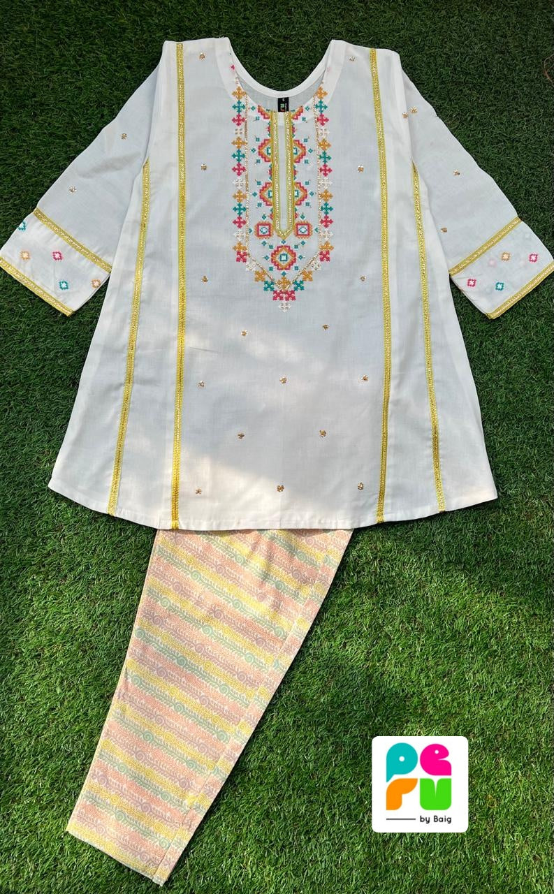 Peru Lawn Embroidered Dress