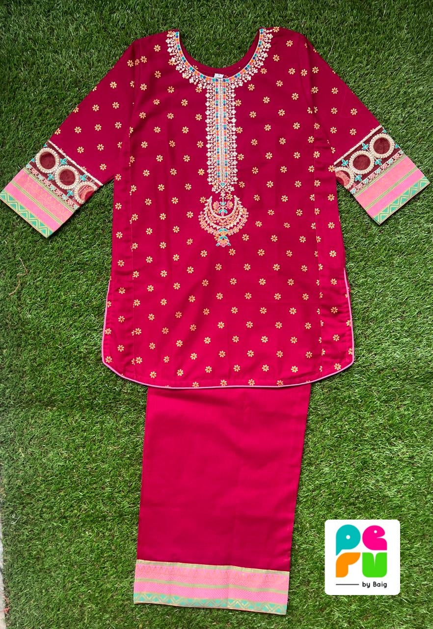 Peru Lawn Embroidered Dress