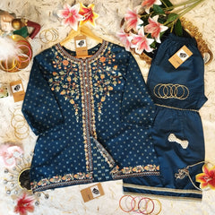 Alif Kari Lawn Embroidered Dress