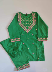 Girls Embroidered Dress